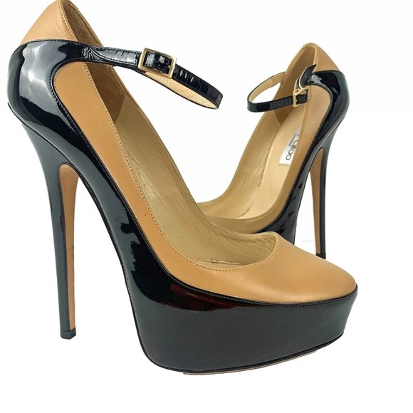 JIMMY CHOO‎ 'Siskin' Mary Jane Platform Stilettos - Picture 6 of 14